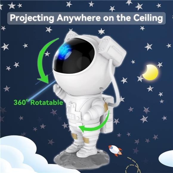 Star Projector Galaxy Night Light Kids Room Decor Gift for Kid Christmas - Picture 3 of 6